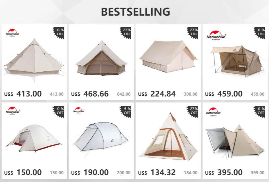 Cheap Goat Tents  Star River Camping Tent Upgraded Ultralight 2 3 Person 4 Season Tent With Free Mat Outdoor NH17T012 T Tents 